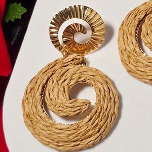 Boutique | Jewelry | Goldraffia Conch Shell Earrings Coastal Resort ...